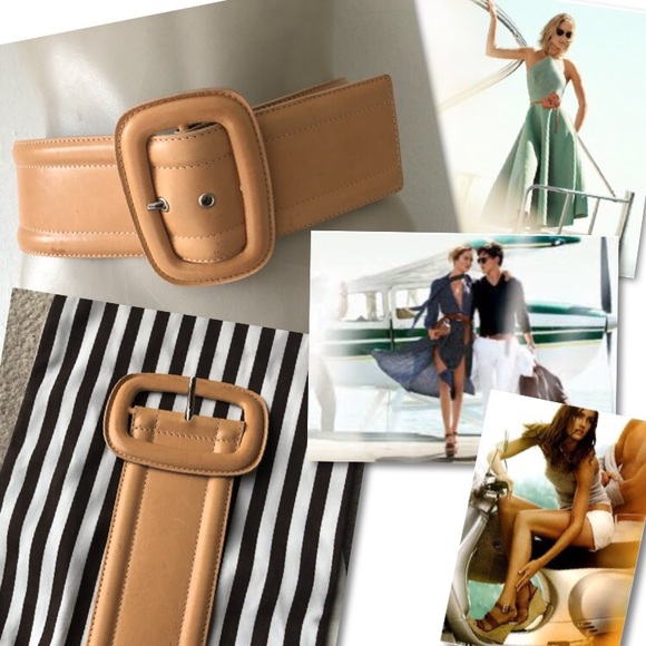 Michael Kors Accessories - MICHAEL KORS ITALY LEATHER CAMEL WIDE BELT SZ M Michael Kors Accessories - MICHAEL KORS ITALY LEATHER CAMEL WIDE BELT SZ M